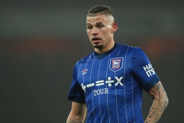 Ipswich Town 'dan Kalvin Phillips Premier League maçı sırasında Arsenal, Ipswich Town' a karşı Emirates Stadyumu, Londra, Birleşik Krallık, 27 Aralık 2024