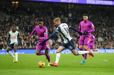 Tottenham Hotspur takımından Timo Werner, Premier League maçında Tottenham Hotspur 'a karşı Wolverhampton Wanderers maçında gol attı.