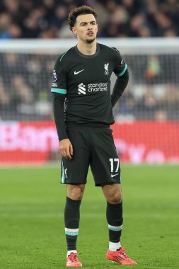 Liverpool 'dan Curtis Jones Premier League maçı sırasında West Ham United Liverpool' a karşı Londra Stadyumu, Londra, İngiltere, 29 Aralık 2024