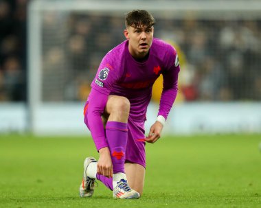 Wolverhampton Wanderers takımından Jorgen Strand Larsen, Premier League maçında Tottenham Hotspur 'a karşı Wolverhampton Wanderers maçını izliyor.