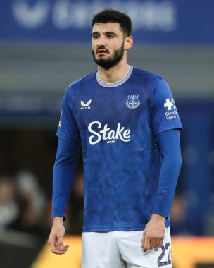 Everton 'dan Armando Broja Premier League maçı sırasında Everton, Nottingham Forest' a karşı Goodison Park, Liverpool, Birleşik Krallık, 29 Aralık 2024