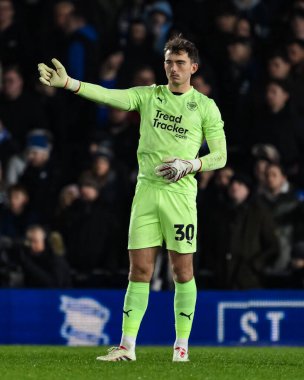 Blackpool takımından Harry Tyrer, Birmingham City - Blackpool maçında St. Andrew 's @ Knighthead Park, Birmingham, Birleşik Krallık, 29 Aralık 2024