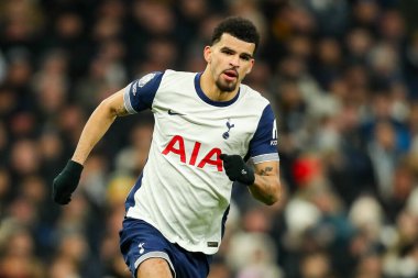 Tottenham Hotspur 'dan Dominic Solanke, Premier League maçında Tottenham Hotspur' a karşı Wolverhampton Wanderers, Tottenham Hotspur Stadyumu, Londra, Birleşik Krallık, 29 Aralık 2024