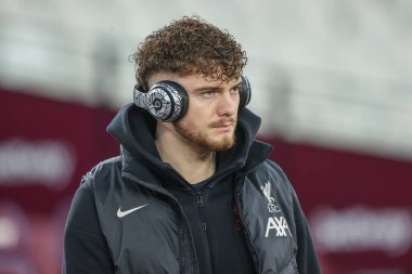 Liverpool 'dan Harvey Elliott, Premier League maçı sırasında Londra' daki Liverpool Stadyumu 'nda West Ham United' a karşı 29 Aralık 2024 'te geldi.