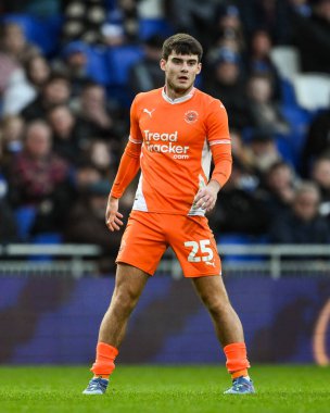 Blackpool 'dan Rob Apter, Sky Bet Ligi 1 maçında Birmingham City ile Blackpool arasındaki St. Andrew' s @ Knighthead Park, Birmingham, Birleşik Krallık, 29 Aralık 2024