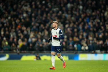 Tottenham Hotspur 'dan Timo Werner, Premier League maçında Tottenham Hotspur' a karşı Wolverhampton Wanderers, Tottenham Hotspur Stadyumu, Londra, Birleşik Krallık, 29 Aralık 2024