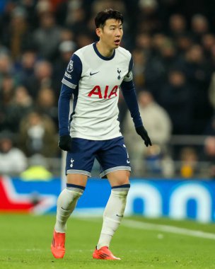 Tottenham Hotspur 'un oğlu Heung-min Premier League maçında Tottenham Hotspur' a karşı Wolverhampton Wanderers, Tottenham Hotspur Stadyumu, Londra, 29 Aralık 2024