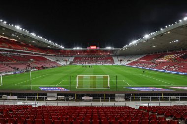 1 Ocak 2024 'te Sunderland' a karşı Sheffield United Stadyumu 'nda oynanan Sky Bet Şampiyonası' nda Işık Stadyumu 'nun genel bir görüntüsü.