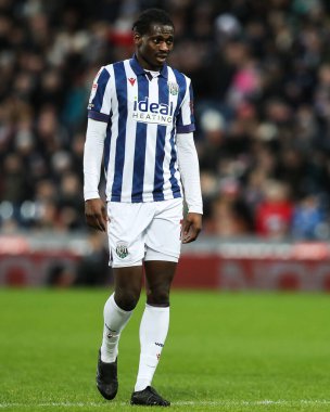 West Bromwich Albion 'dan Ousmane Diakit Gök Bahis Şampiyonası' nda West Bromwich Albion, Preston North End 'e karşı The Hawthorns, West Bromwich, İngiltere, 1 Ocak 2024