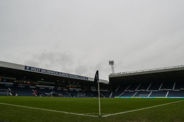 The Hawthorns, West Bromwich Albion 'un evi, West Bromwich Albion maçı öncesinde West Bromwich Albion, Preston North End' e karşı The Hawthorns, West Bromwich, Birleşik Krallık, 1 Ocak 2025