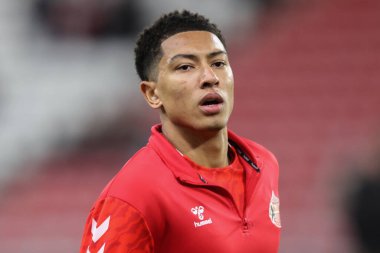 Sunderland 'dan Jobe Bellingham, 1 Ocak 2025' te Sunderland - Sheffield United Stadyumu 'nda oynanan maç öncesi ısınma maçında Sunderland - Sheffield United maçında