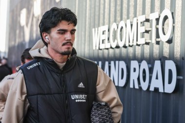 Leeds United takımından Pascal Struijk, Leeds Road, Leeds, İngiltere 'de 1 Ocak 2025 tarihinde oynanan Sky Bet Şampiyonası karşılaşmasında Blackburn Rovers' a karşı geldi.