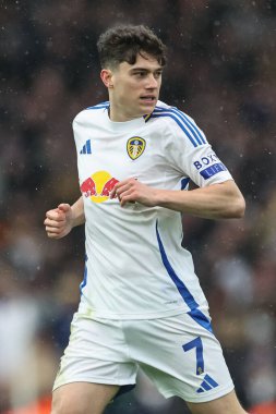 Leeds United takımından Daniel James, Leeds Road, Leeds, İngiltere 'de Leeds Road' da Leeds United ve Blackburn Rovers maçında 1 Ocak 2024 tarihinde karşılaştı.