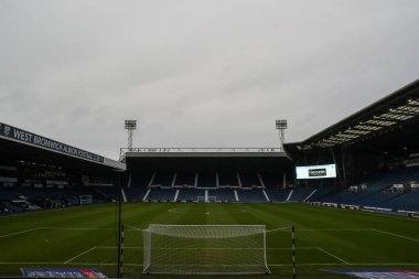 The Hawthorns, West Bromwich Albion 'un evi, West Bromwich Albion maçı öncesinde West Bromwich Albion, Preston North End' e karşı The Hawthorns, West Bromwich, Birleşik Krallık, 1 Ocak 2024