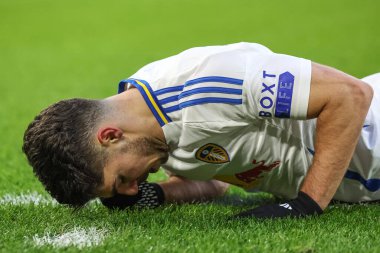 Leeds United 'dan Malikane Solomon, 1 Ocak 2024' te Leeds Road, Leeds, İngiltere 'de Leeds United ve Blackburn Rovers maçında nakavt oldu.