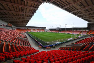 Bloomfield Road, Blackpool Home of Blackpool 'un genel görünümü Sky Bet 1 maçı öncesinde Blackpool - Shrewsbury Town Bloomfield Road, Blackpool, 1 Ocak 2025