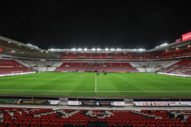 1 Ocak 2024 'te Sunderland' a karşı Sheffield United Stadyumu 'nda oynanan Sky Bet Şampiyonası' nda Işık Stadyumu 'nun genel bir görüntüsü.