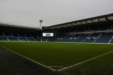 The Hawthorns, West Bromwich Albion 'un evi, West Bromwich Albion maçı öncesinde West Bromwich Albion, Preston North End' e karşı The Hawthorns, West Bromwich, Birleşik Krallık, 1 Ocak 2024