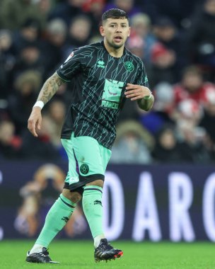 Sheffield United takımından Gustavo Hamer 1 Ocak 2025 'te Sheffield United Stadyumu' nda Sheffield United 'a karşı oynanan Gökyüzü İddia Şampiyonası maçında