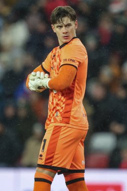 Sheffield United takımından Michael Cooper 1 Ocak 2025 'te Sunderland - Sheffield United Stadyumu' nda Sheffield United maçında