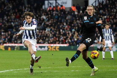 West Bromwich Albion 'dan Callum Styles, 1 Ocak 2025' te İngiltere 'nin Hawthorns kentinde oynanan Sky Bet Şampiyonası' nda West Bromwich Albion, Preston North End 'e karşı 2-0' lık skorla gol attı.
