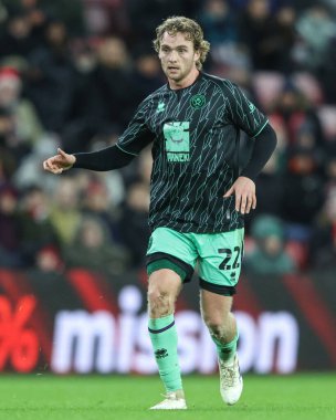 Sheffield United takımından Tom Davies 1 Ocak 2024 'te Sunderland - Sheffield United Stadyumu' nda karşılaşacak.