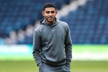 Preston North End 'den Kaine Kesler Hayden, 1 Ocak 2025' te İngiltere 'nin Hawthorns şehrinde oynanan West Bromwich Albion-Preston North End karşılaşması öncesinde geldi.