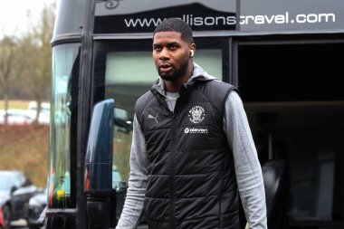 Blackpool 'dan Odeluga Offiah, 4 Ocak 2024' te Adams Park, High Wycombe 'da Wycombe Wanderers' a karşı oynanan Sky Bet 1 karşılaşmasından önce geldi.