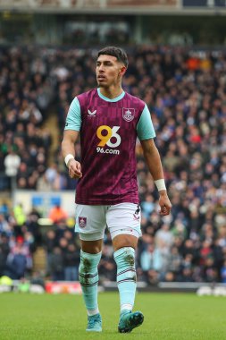 Burnley takımından Jeremy Sarmiento Blackburn Rovers 'a karşı 4 Ocak 2025' te Ewood Park, Blackburn, İngiltere 'de oynanan maçta Blackburn Rovers maçında