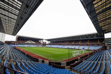 İngiltere 'nin Birmingham kentindeki Villa Park' ta oynanan Premier Lig karşılaşması öncesinde Aston Villa, Leicester City maçının genel görüntüsü.