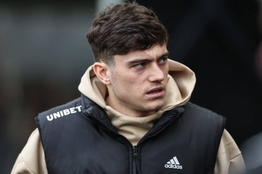Leeds United takımından Daniel James, 4 Ocak 2025 'te Hull City - Leeds United maçında İngiltere' nin Hull Stadyumu 'na geldi.