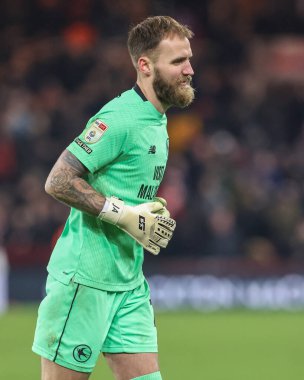 Jak Alnwick of Cardiff City during the Sky Bet Championship match Middlesbrough vs Cardiff City at Riverside Stadium, Middlesbrough, United Kingdom, 4th January 2025 clipart