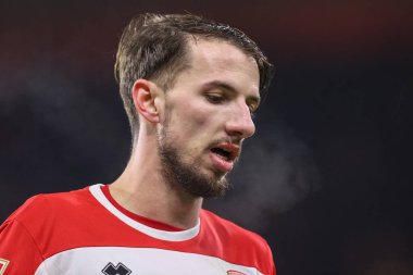 Middlesbrough 'dan Dan Barlaser, Middlesbrough - Cardiff City maçı sırasında Riverside Stadyumu, Middlesbrough, Birleşik Krallık, 4 Ocak 2025