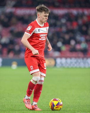 Middlesbrough 'dan Ben Doak, Middlesbrough - Cardiff City maçı sırasında Riverside Stadyumu, Middlesbrough, Birleşik Krallık, 4 Ocak 2025