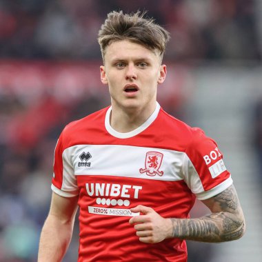 Middlesbrough 'dan Ben Doak, Middlesbrough - Cardiff City maçı sırasında Riverside Stadyumu, Middlesbrough, Birleşik Krallık, 4 Ocak 2025