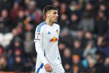 Leeds United takımından Jol Piroe 4 Ocak 2024 'te Hull City ile Leeds United maçında MKM Stadyumu' nda karşılaştı.