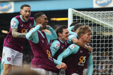 Burnley, Blackburn, İngiltere 'de Blackburn Park' ta oynanan Blackburn Rovers maçında 1-0 'lık açılış golünü kutladı.