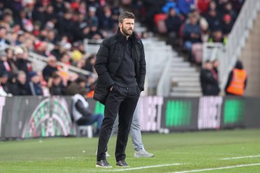 Middlesbrough 'un Michael Carrick Menajeri, Middlesbrough - Cardiff City maçı sırasında Riverside Stadyumu, Middlesbrough, Birleşik Krallık, 4 Ocak 2024