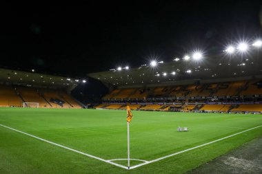 Wolverhampton Wanderers 'ın vatanı Molineux, Wolverhampton Wanderers maçı öncesinde Molineux, Wolverhampton, Birleşik Krallık, 6 Ocak 2024' te Nottingham Ormanı 'na karşı
