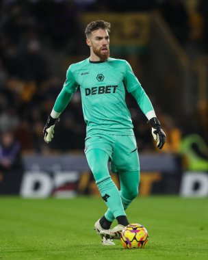 Wolverhampton Wanderers takımından Jos S, Premier League maçında pas veriyor. Wolverhampton Wanderers, Nottingham Forest 'a karşı. Molineux, Wolverhampton, İngiltere, 6 Ocak 2024