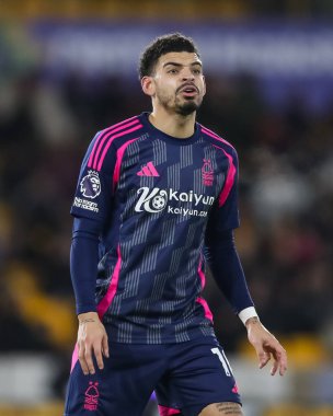 Nottingham Ormanı 'ndan Morgan Gibbs-White Premier League maçı sırasında Wolverhampton Wanderers, Nottingham Ormanı' na karşı Molineux, Wolverhampton, İngiltere, 6 Ocak 2025