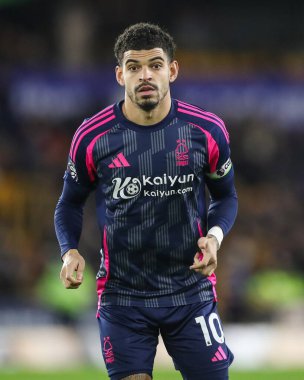 Nottingham Ormanı 'ndan Morgan Gibbs-White Premier League maçı sırasında Wolverhampton Wanderers, Nottingham Ormanı' na karşı Molineux, Wolverhampton, İngiltere, 6 Ocak 2024