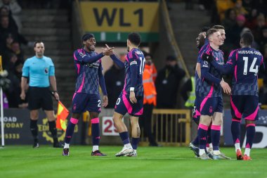 Nottingham Ormanı 'ndan Morgan Gibbs-White, Premier League maçında Wolverhampton Wanderers - Nottingham Ormanı - Molineux, Wolverhampton, Birleşik Krallık, 6 Ocak 2024