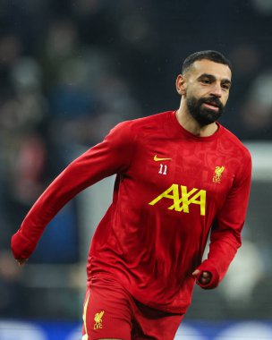 Liverpool 'lu Mohamed Salah Carabao Kupası Yarı Finalleri' nin öncesinde Tottenham Hotspur Liverpool 'a karşı Tottenham Hotspur Stadyumu, Londra, 8 Ocak 2025