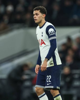 Tottenham Hotspur 'dan Brennan Johnson Carabao Kupası Yarı Finali sırasında Tottenham Hotspur' a karşı Liverpool Tottenham Hotspur Stadyumu, Londra, Birleşik Krallık, 8 Ocak 2025
