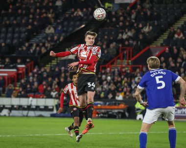 Sheffield United takımından Louie Marsh, 9 Ocak 2025 'te Sheffield Lane, Sheffield, İngiltere' de oynanan 3.