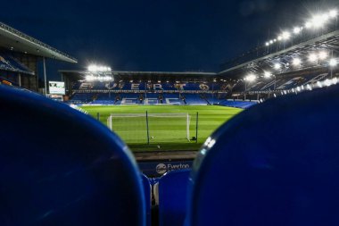 Goodison Park 'ın genel görünümü, Everton' ın evi, 9 Ocak 2025 tarihinde Birleşik Krallık Goodison Park 'ta oynanan Emirates FA Cup 3. tur karşılaşması öncesinde Everton ile Peterborough United arasında.