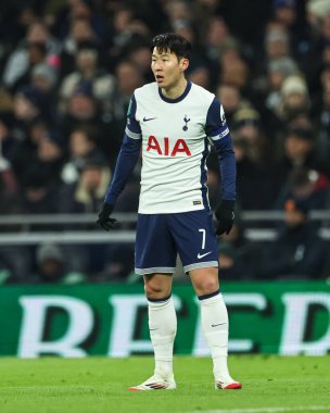Tottenham Hotspur 'dan Son Heung-Min Carabao Kupası Yarı Finalleri sırasında Tottenham Hotspur Liverpool' a karşı Tottenham Hotspur Stadyumu, Londra, İngiltere, 8 Ocak 2025
