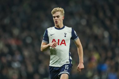 Tottenham Hotspur 'dan Lucas Bergvall Carabao Kupası Yarı Finalleri sırasında Tottenham Hotspur Liverpool' a karşı Tottenham Hotspur Stadyumu, Londra, Birleşik Krallık, 8 Ocak 2025