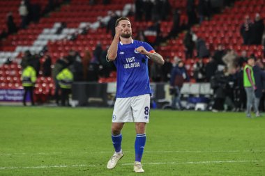 Cardiff City 'den Joe Ralls, 9 Ocak 2025' te Birleşik Krallık 'ın Sheffield Lane kentinde oynanan 3.